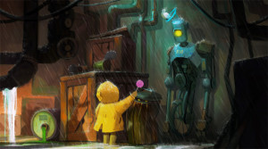 640x357_5348_In_the_rain_2d_illustration_child_robot_rain_picture_image_digital_art